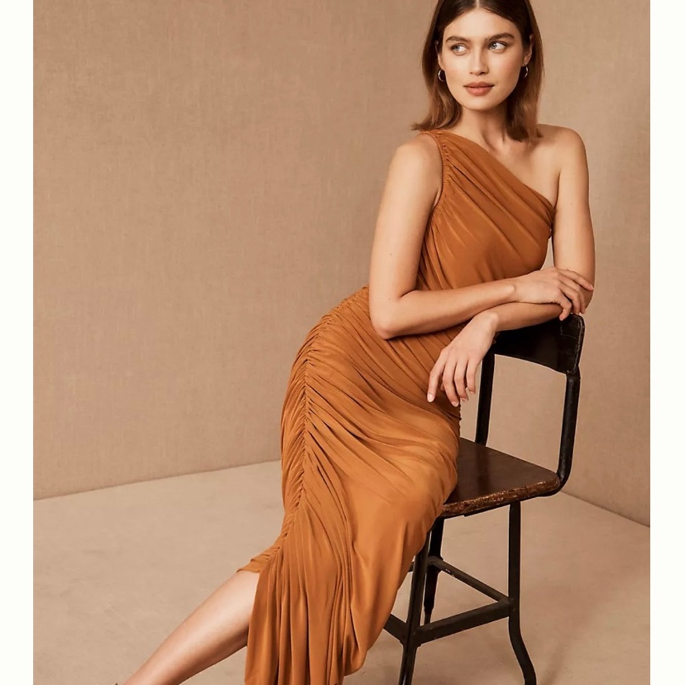 Norma kamali Diana dress in bronze